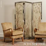CORNEILLE VELVET Fabric – COPPER | Schumacher | Wallpaper Tw CORNEILLE VELVET fabric COPPER color by Schumacher