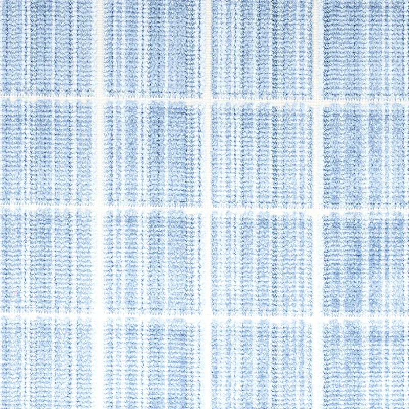 CORNEILLE VELVET Fabric – SKY | Schumacher | Wallpaper Twins CORNEILLE VELVET fabric SKY color by Schumacher
