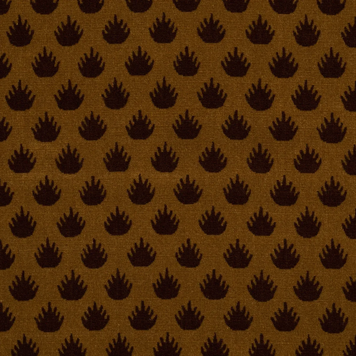 CORONATION VELVET fabric BRONZE color by Schumacher