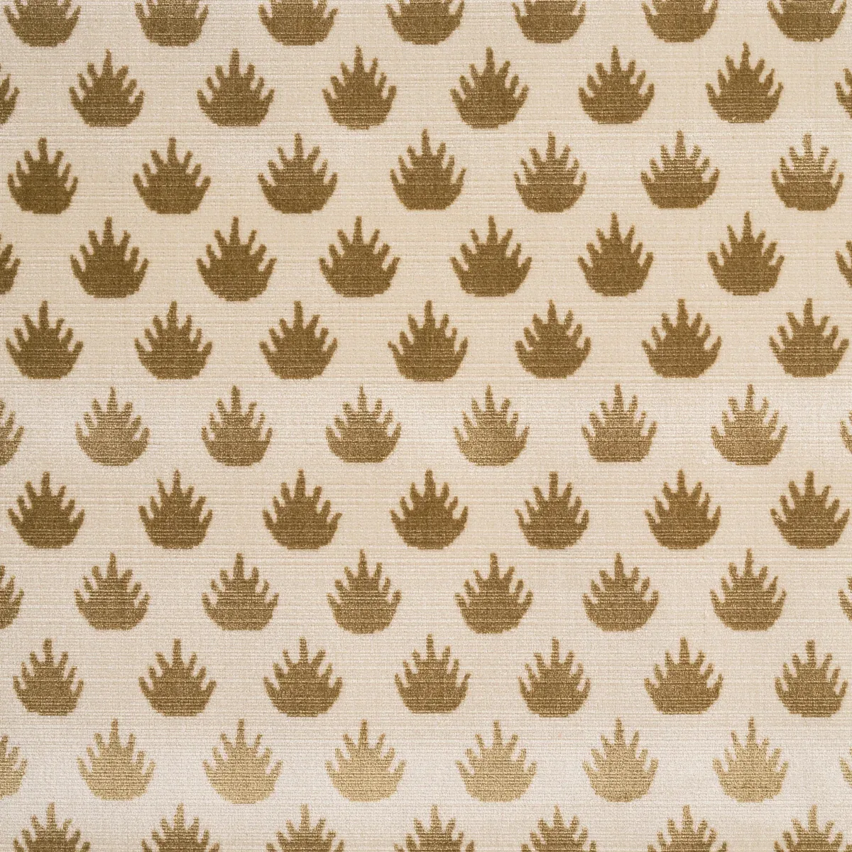 CORONATION VELVET fabric CAMEL color by Schumacher
