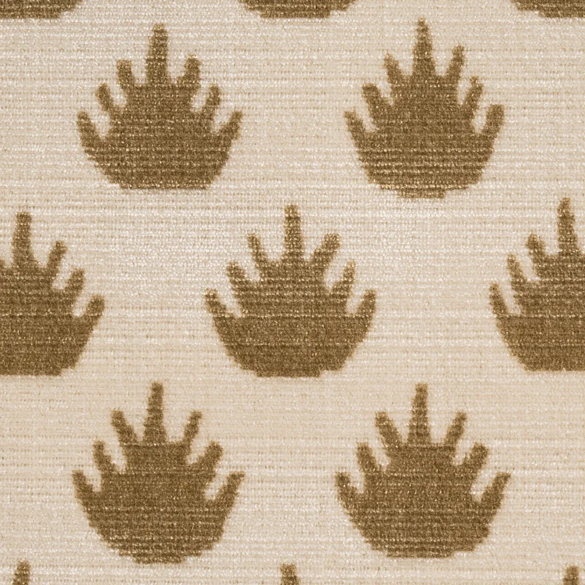 CORONATION VELVET fabric CAMEL color by Schumacher