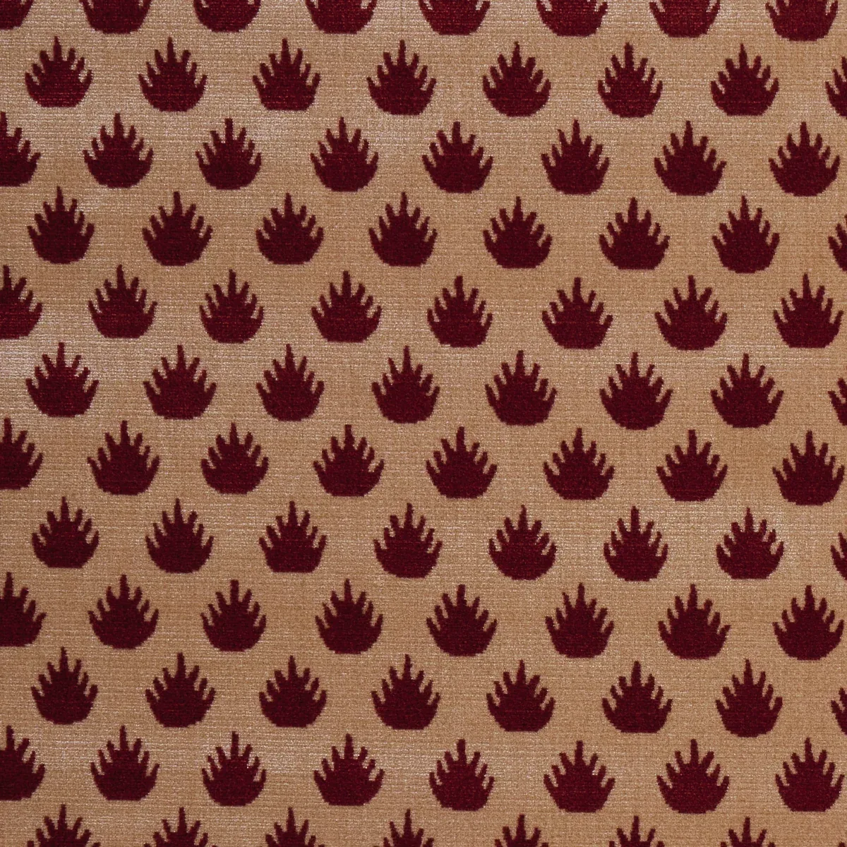 CORONATION VELVET Fabric – GARNET | Schumacher | Wallpaper T CORONATION VELVET fabric GARNET color by Schumacher