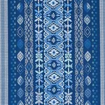 COSIMA EMBROIDERY Fabric – BLUE MULTI | Schumacher | Wallpap COSIMA EMBROIDERY fabric BLUE MULTI color by Schumacher