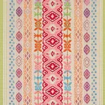 COSIMA EMBROIDERY fabric PINK MULTI color by Schumacher