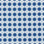 COSMOS fabric BLUE color by Schumacher