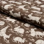 COTTONTAILS Fabric – CHESTNUT | Schumacher | Wallpaper Twins COTTONTAILS fabric CHESTNUT color by Schumacher