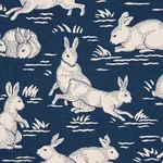COTTONTAILS fabric INDIGO color by Schumacher