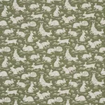 COTTONTAILS Fabric – MOSS | Schumacher | Wallpaper Twins COTTONTAILS fabric MOSS color by Schumacher