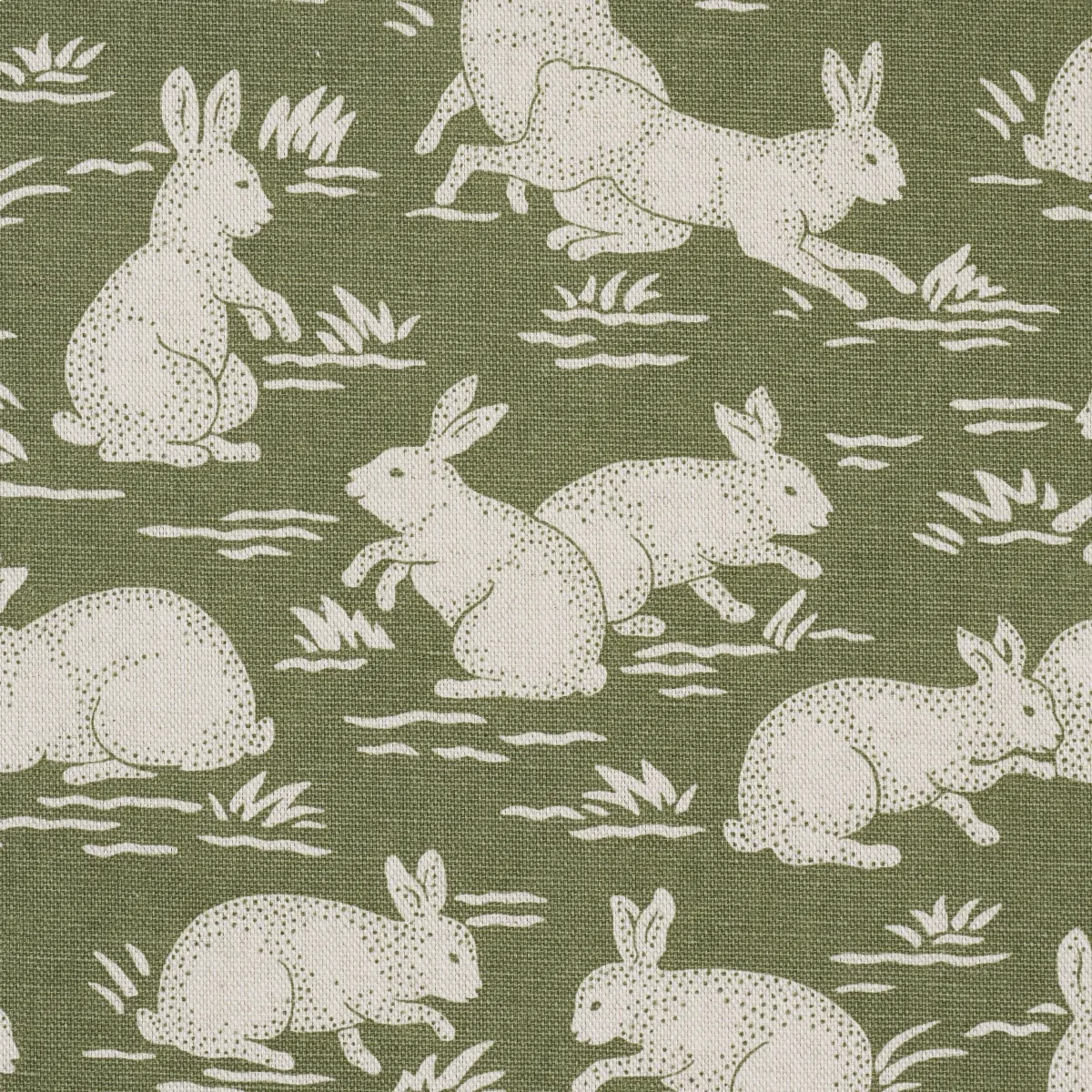 COTTONTAILS Fabric – MOSS | Schumacher | Wallpaper Twins COTTONTAILS fabric MOSS color by Schumacher