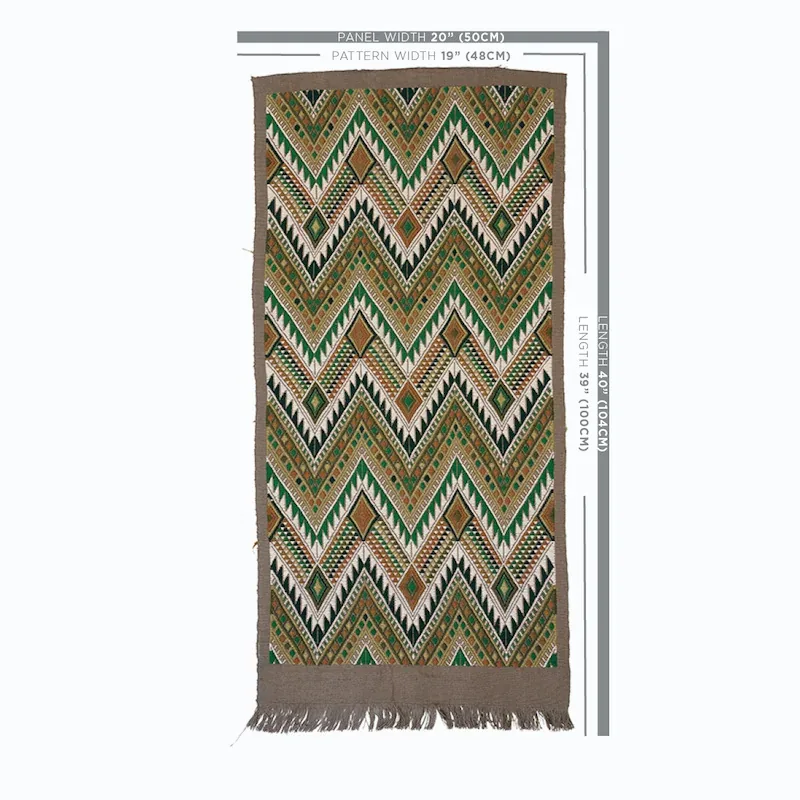 COYOLATE HAND WOVEN BROCADE Fabric – GREEN | Schumacher | Wa COYOLATE HAND WOVEN BROCADE fabric GREEN color by Schumacher