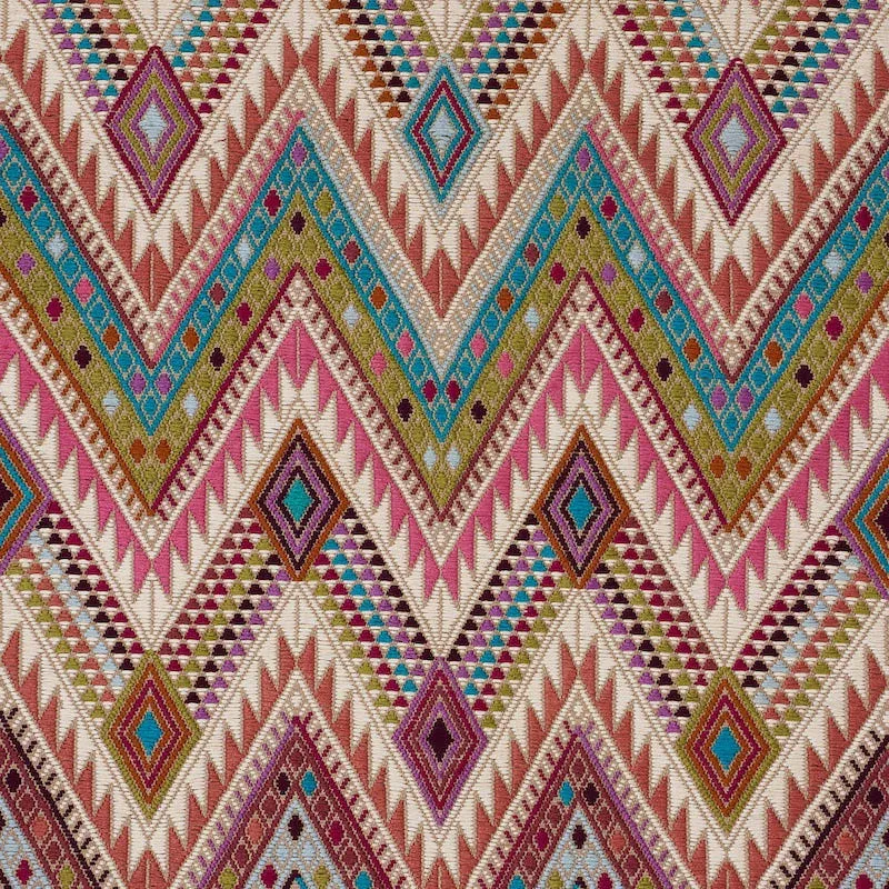 COYOLATE HAND WOVEN BROCADE fabric NOUGAT color by Schumacher