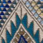COYOLATE HAND WOVEN BROCADE fabric OCEAN color by Schumacher