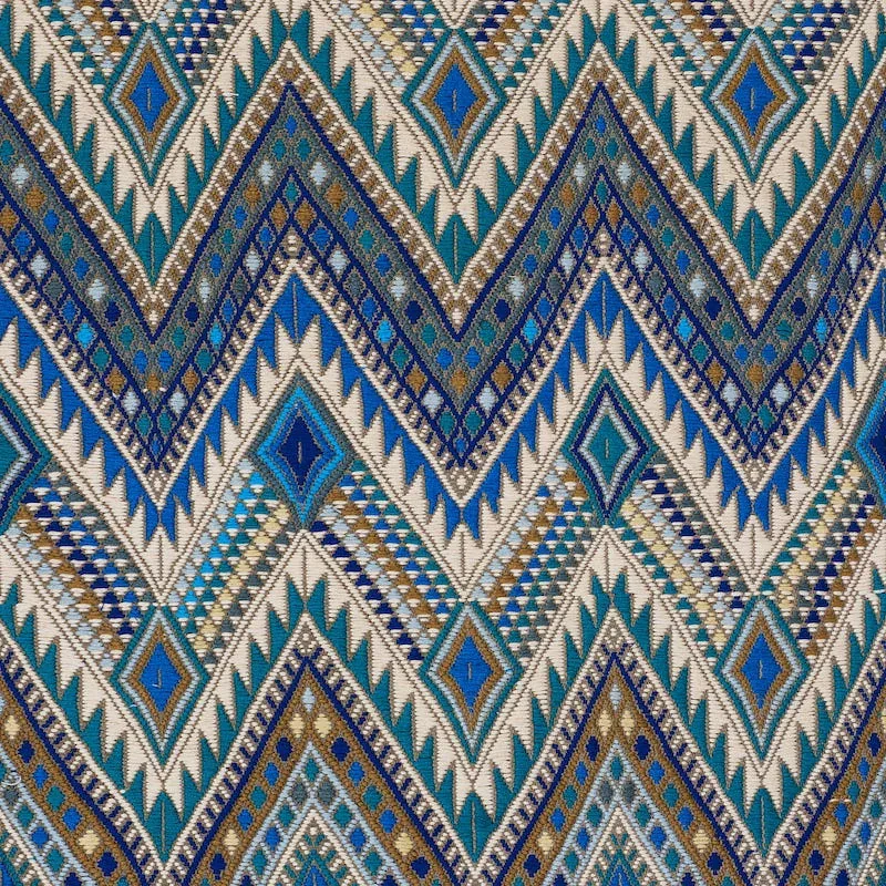 79240 | COYOLATE HAND WOVEN BROCADE – OCEAN