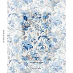 CRANLEY GARDEN Fabric – BLUE | Schumacher | Wallpaper Twins CRANLEY GARDEN fabric BLUE color by Schumacher