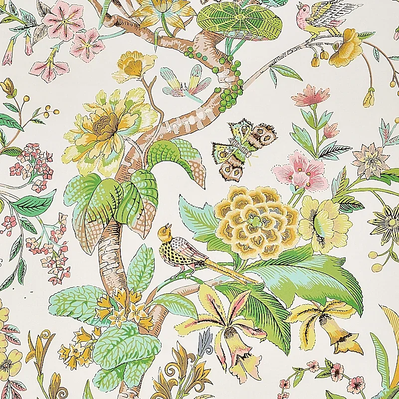 CRANLEY GARDEN fabric PINK color by Schumacher