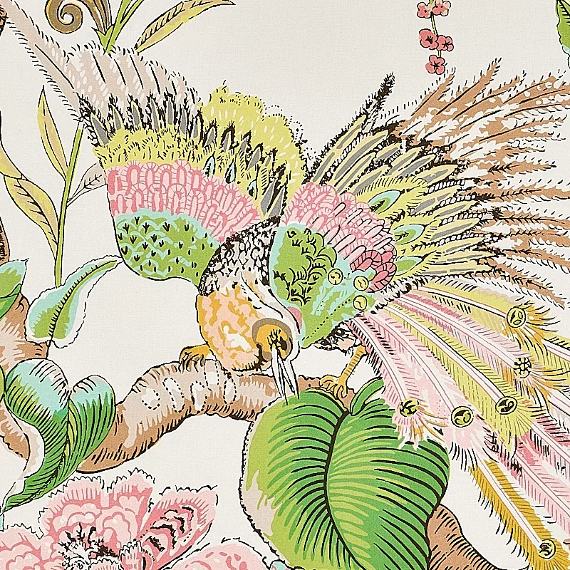 CRANLEY GARDEN fabric PINK color by Schumacher