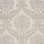 CRAWFORD DAMASK fabric PLATINUM color by Schumacher