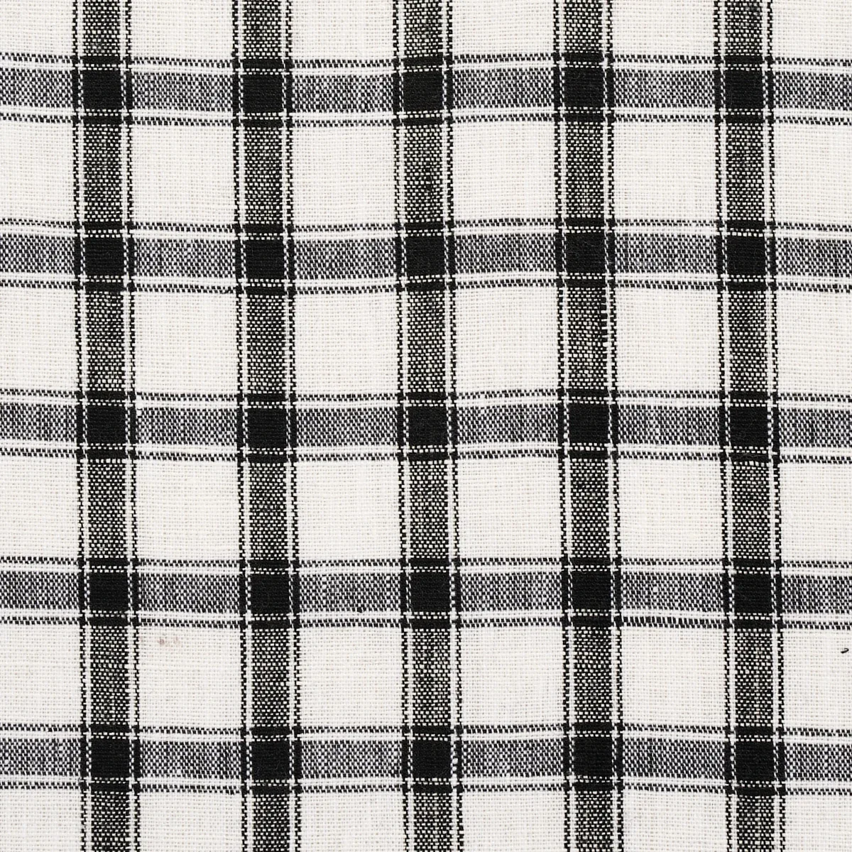 CRAWFORD LINEN CHECK fabric BASALT color by Schumacher