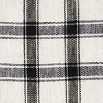 CRAWFORD LINEN CHECK fabric BASALT color by Schumacher