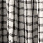 CRAWFORD LINEN CHECK fabric BASALT color by Schumacher
