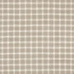 CRAWFORD LINEN CHECK fabric FLAX color by Schumacher