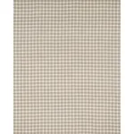 CRAWFORD LINEN CHECK fabric FLAX color by Schumacher