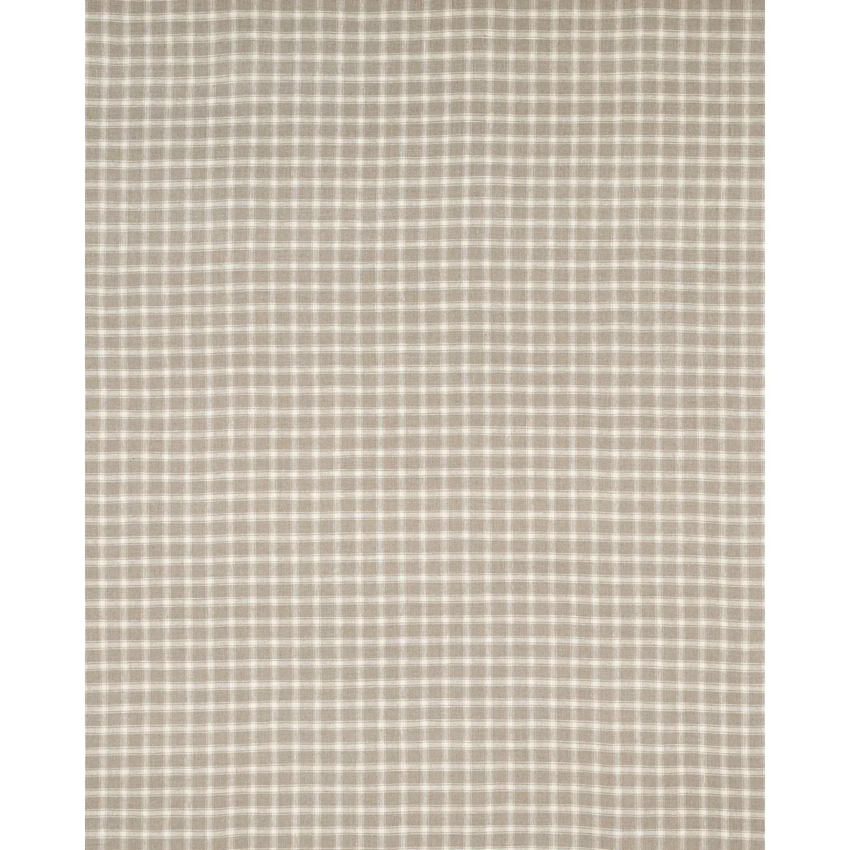 CRAWFORD LINEN CHECK fabric FLAX color by Schumacher