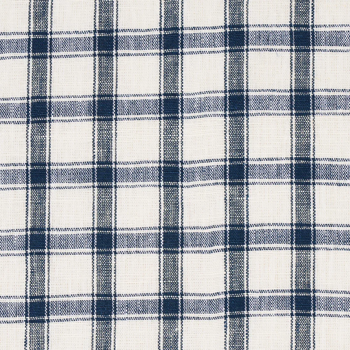 CRAWFORD LINEN CHECK Fabric – INDIGO | Schumacher | Wallpape CRAWFORD LINEN CHECK fabric INDIGO color by Schumacher