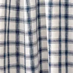 CRAWFORD LINEN CHECK Fabric – INDIGO | Schumacher | Wallpape CRAWFORD LINEN CHECK fabric INDIGO color by Schumacher