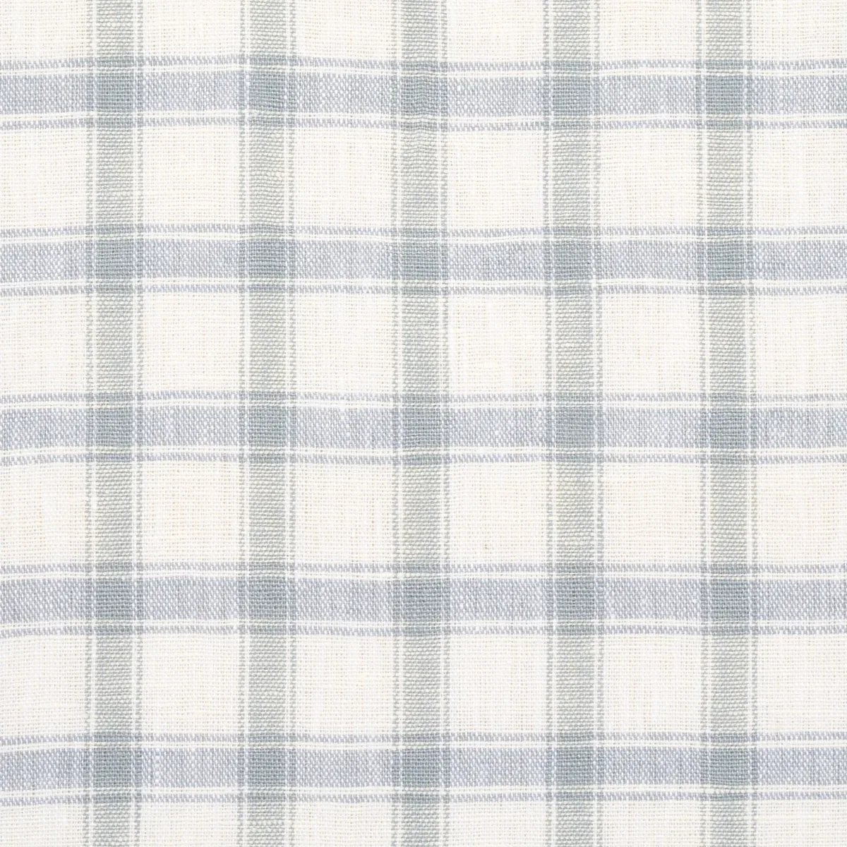 CRAWFORD LINEN CHECK fabric JASPER BLUE color by Schumacher