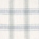 CRAWFORD LINEN CHECK fabric JASPER BLUE color by Schumacher