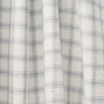 CRAWFORD LINEN CHECK fabric JASPER BLUE color by Schumacher
