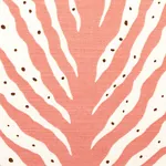 Creeping Fern Print fabric CORAL color by Schumacher
