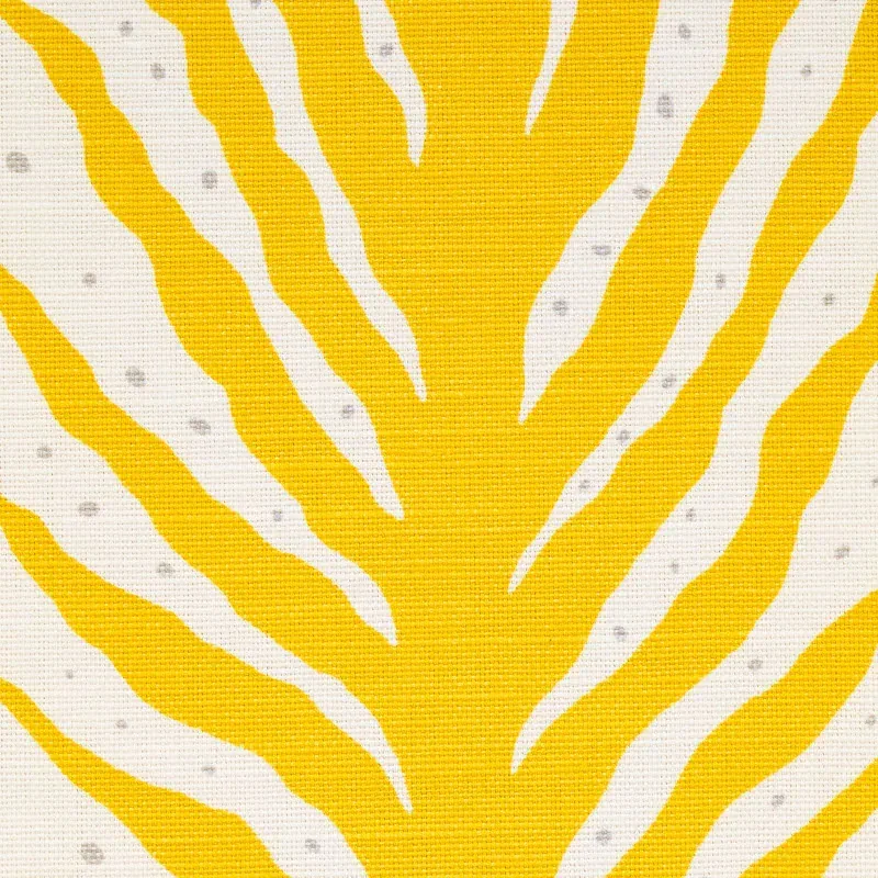 Creeping Fern Print Fabric – LEMONADE | Schumacher | Wallpap Creeping Fern Print fabric LEMONADE color by Schumacher