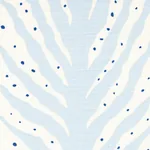 CREEPING FERN PRINT fabric SLUMBER BLUE color by Schumacher