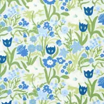 CREWEL GARDEN fabric SKY color by Schumacher