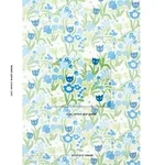 CREWEL GARDEN fabric SKY color by Schumacher