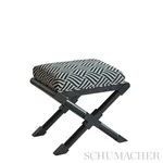 CROSS HATCH Fabric – BLACK | Schumacher | Wallpaper Twins CROSS HATCH fabric BLACK color by Schumacher