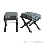 CROSS HATCH Fabric – BLACK | Schumacher | Wallpaper Twins CROSS HATCH fabric BLACK color by Schumacher