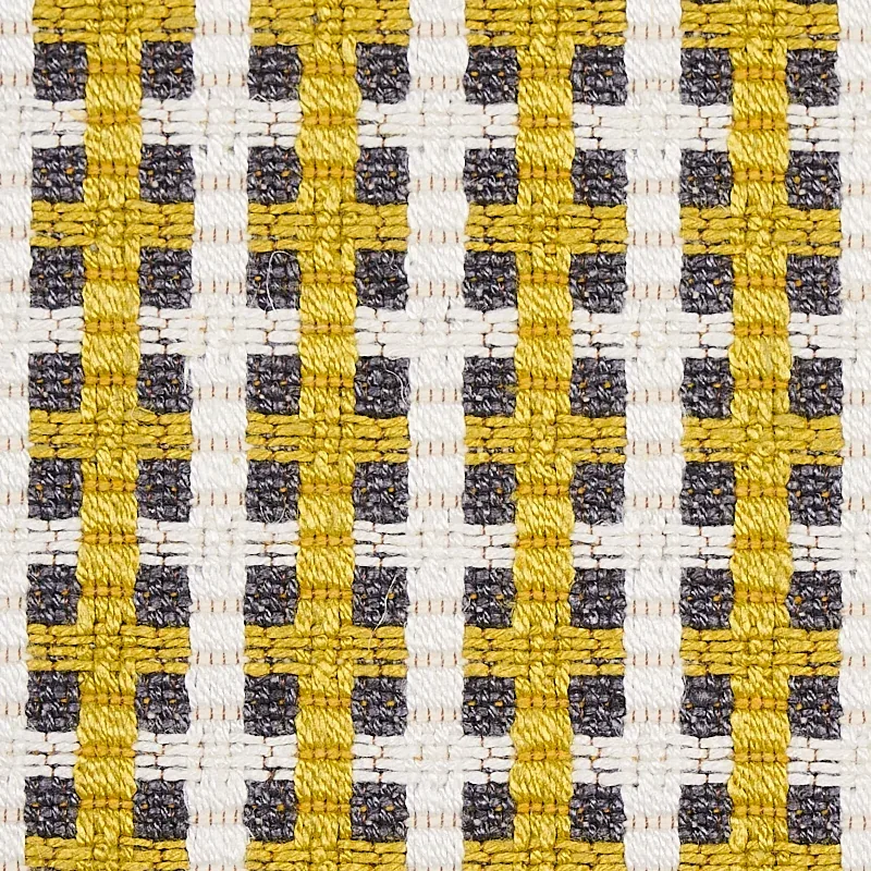 CROSSTOWN Fabric – CITRON | Schumacher | Wallpaper Twins CROSSTOWN fabric CITRON color by Schumacher