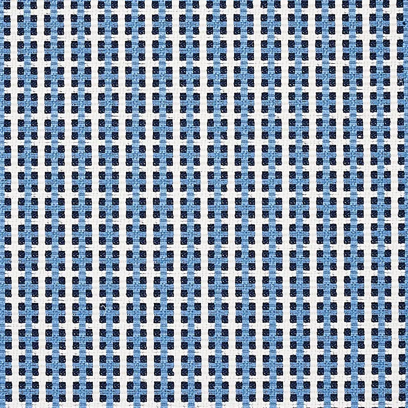 CROSSTOWN fabric TILE BLUE color by Schumacher