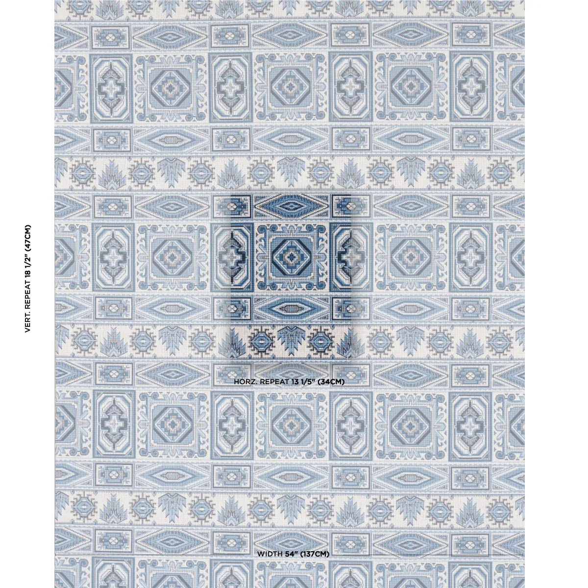 CROWLEY ÉPINGLÉ Fabric – BLUE | Schumacher | Wallpaper Twins CROWLEY ÉPINGLÉ fabric BLUE color by Schumacher