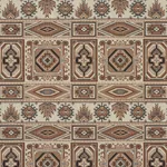 CROWLEY ÉPINGLÉ fabric BROWN color by Schumacher