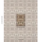 CROWLEY ÉPINGLÉ fabric BROWN color by Schumacher