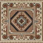 CROWLEY ÉPINGLÉ fabric BROWN color by Schumacher