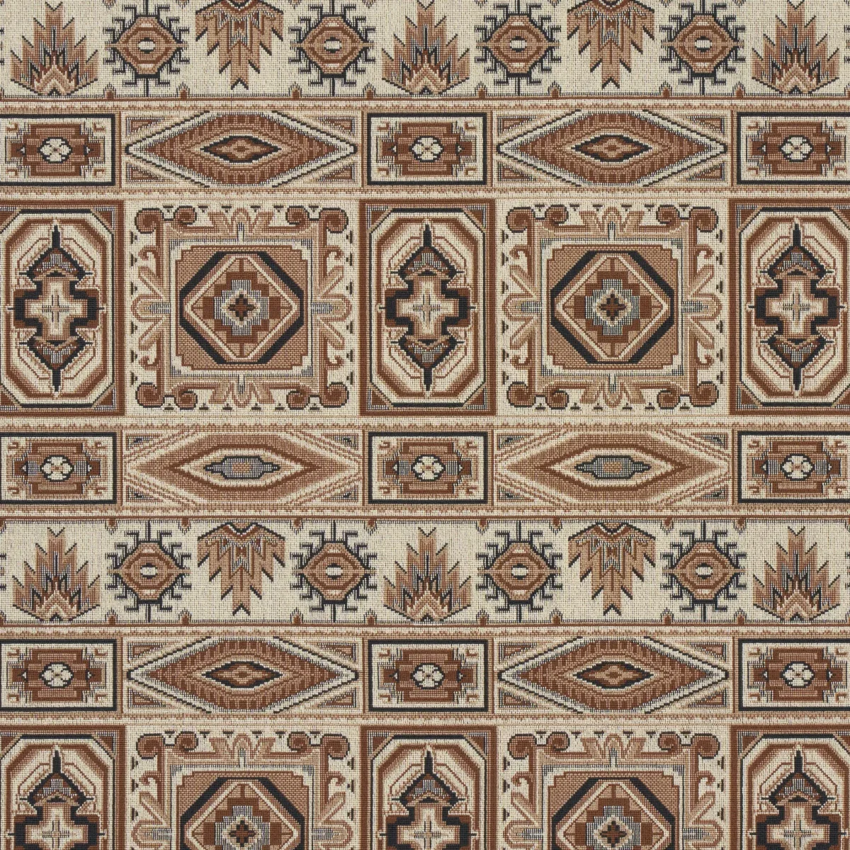 CROWLEY ÉPINGLÉ fabric BROWN color by Schumacher