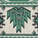 CROWLEY ÉPINGLÉ fabric GREEN color by Schumacher