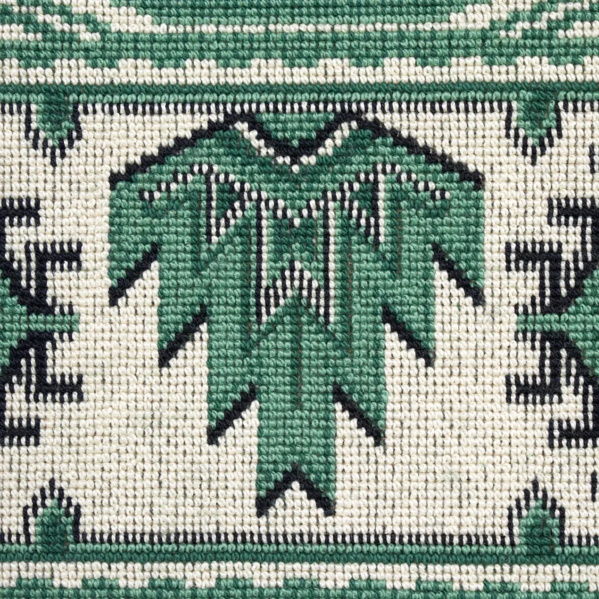 CROWLEY ÉPINGLÉ fabric GREEN color by Schumacher