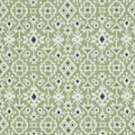 CRUSOE IKAT fabric GREEN color by Schumacher