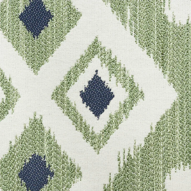 CRUSOE IKAT fabric GREEN color by Schumacher